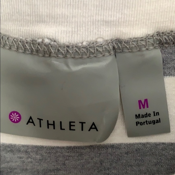 Athleta Faux Wrap Midi Skirt Striped - Picture 5 of 8